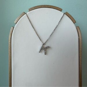 Diamond ‘K’ initial necklace